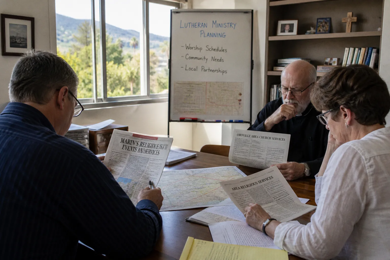 Analyzing Marin County Worship Schedules for Lutheran Ministry Planning
