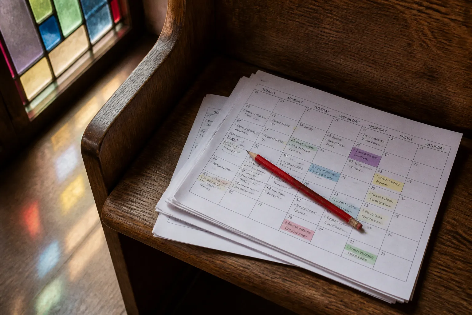 Church calendar planning: fixing scheduling fatigue