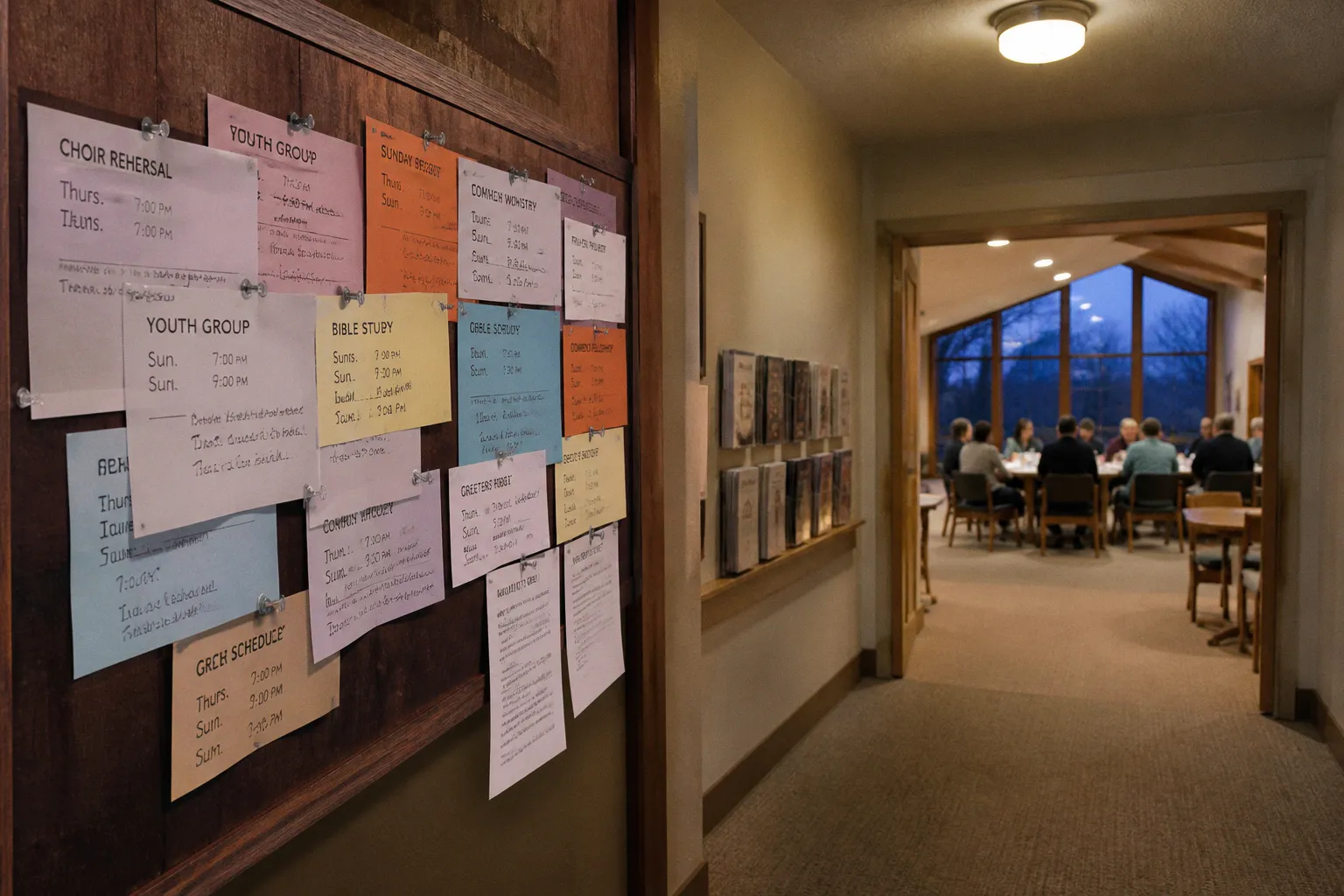 Church calendar planning: resolving scheduling conflicts